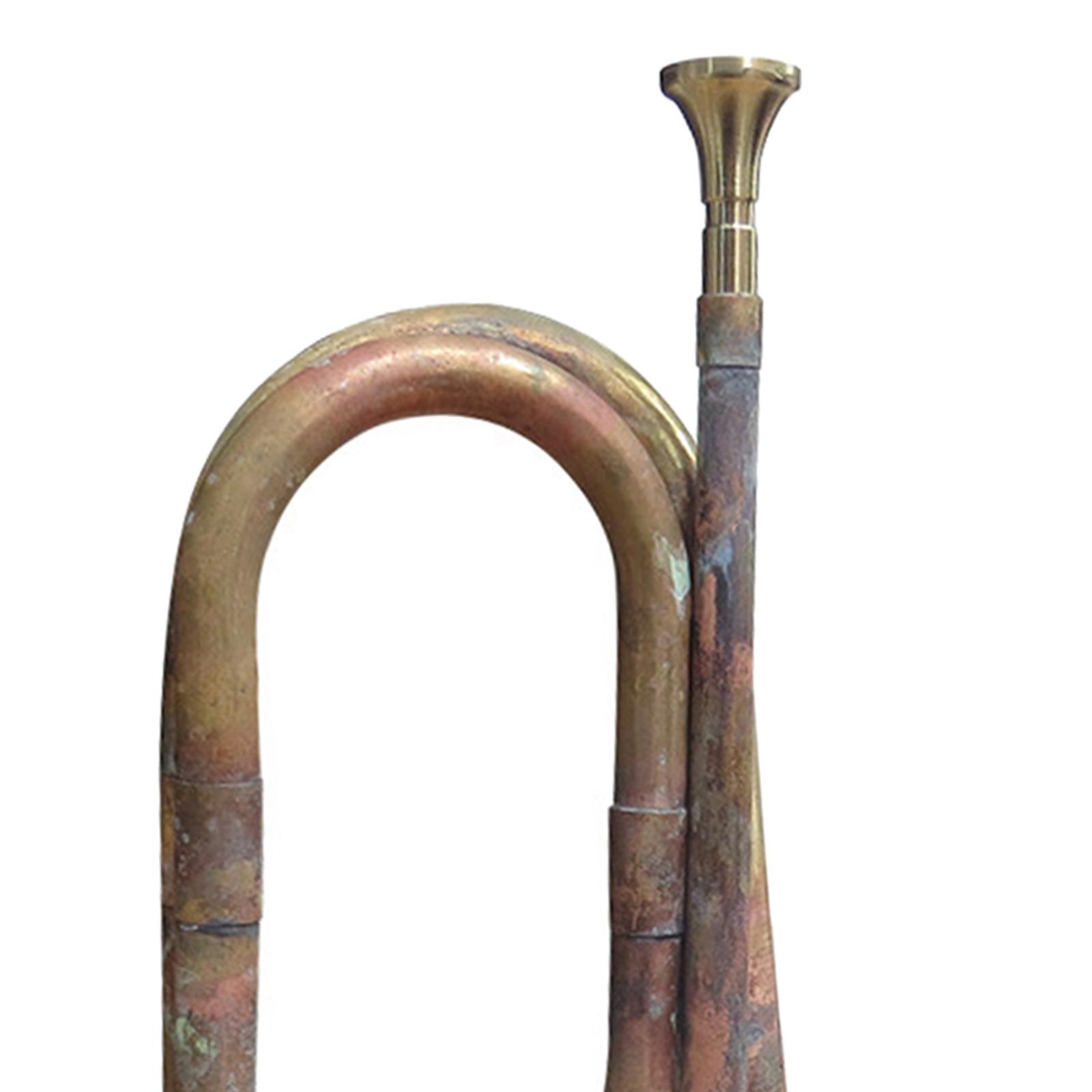 Musical Instrument Bugle - Ağızlıklı Trompet Borusu 12.60 inç Okul