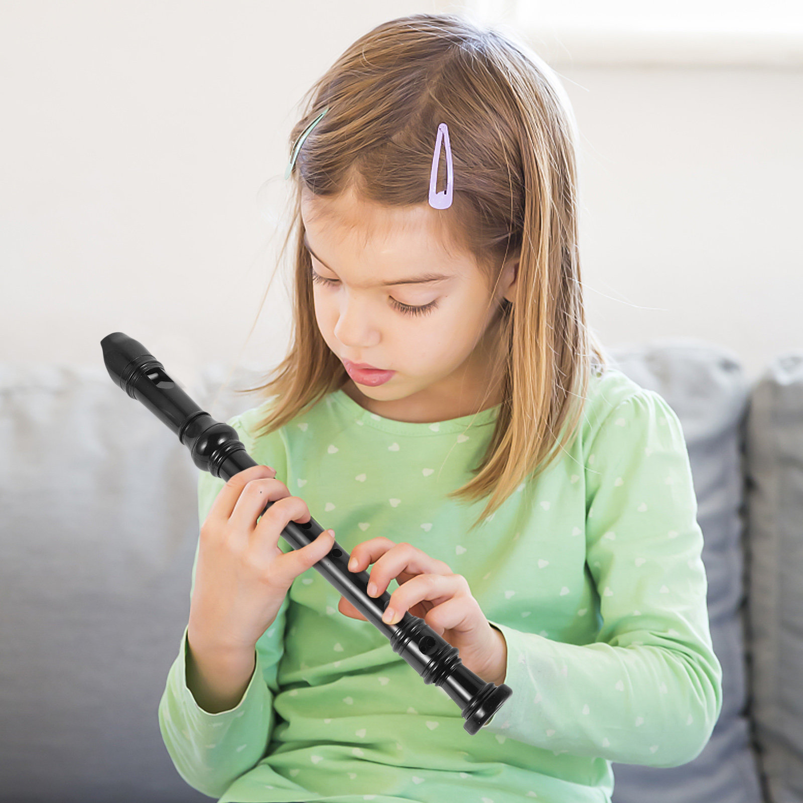 8 Delikli, Siyah, Şeffaf ABS M - Soprano Recorder Plastic incelemesi ve fiyatı