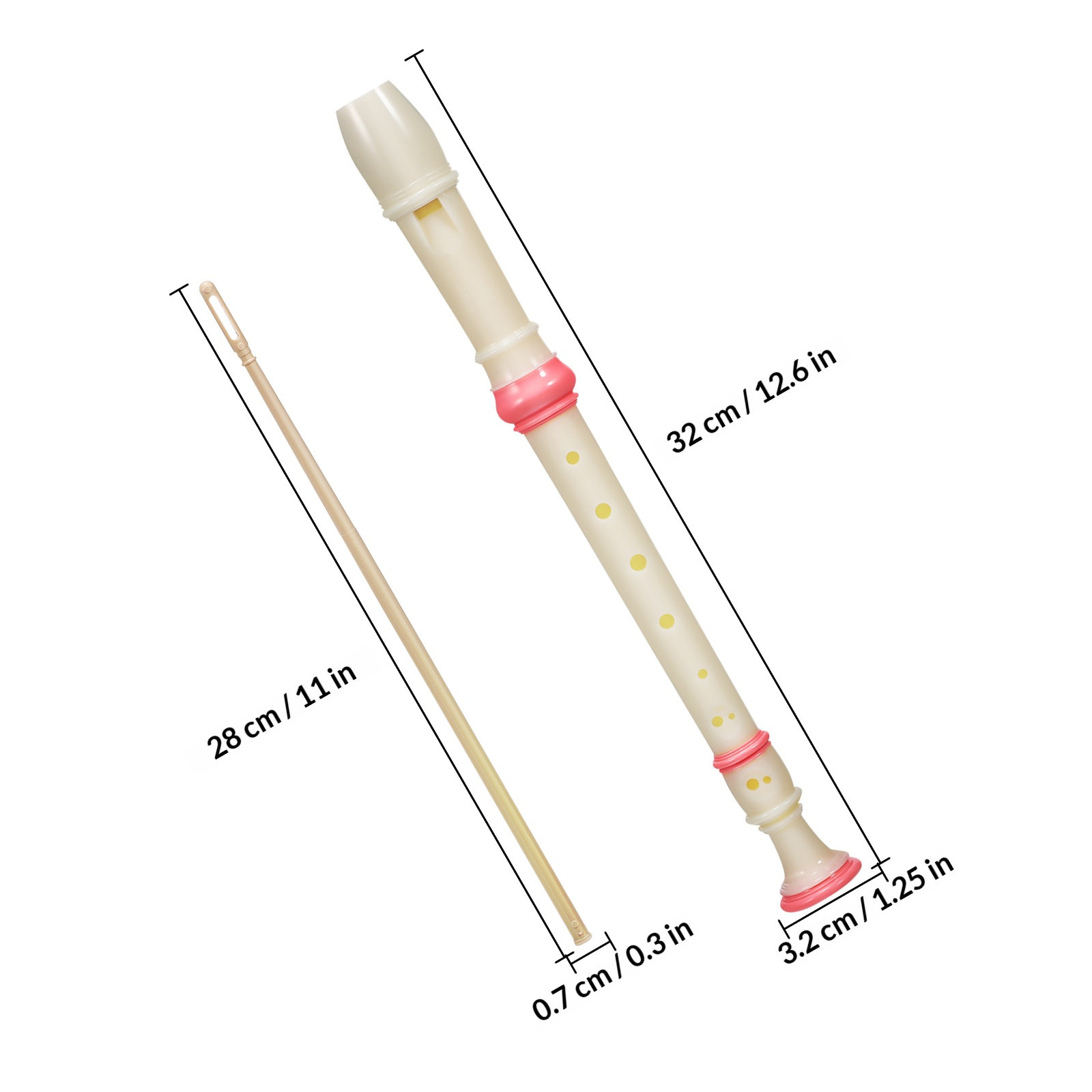 2 Adet Soprano Flüt, 8 Delikli - Soprano Recorder Plastic incelemesi ve fiyatı