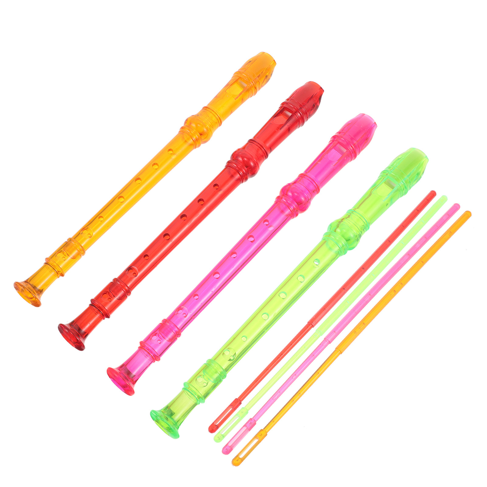 4 Adet Şeffaf Soprano Flüt, 8  - Soprano Recorder Plastic incelemesi ve fiyatı